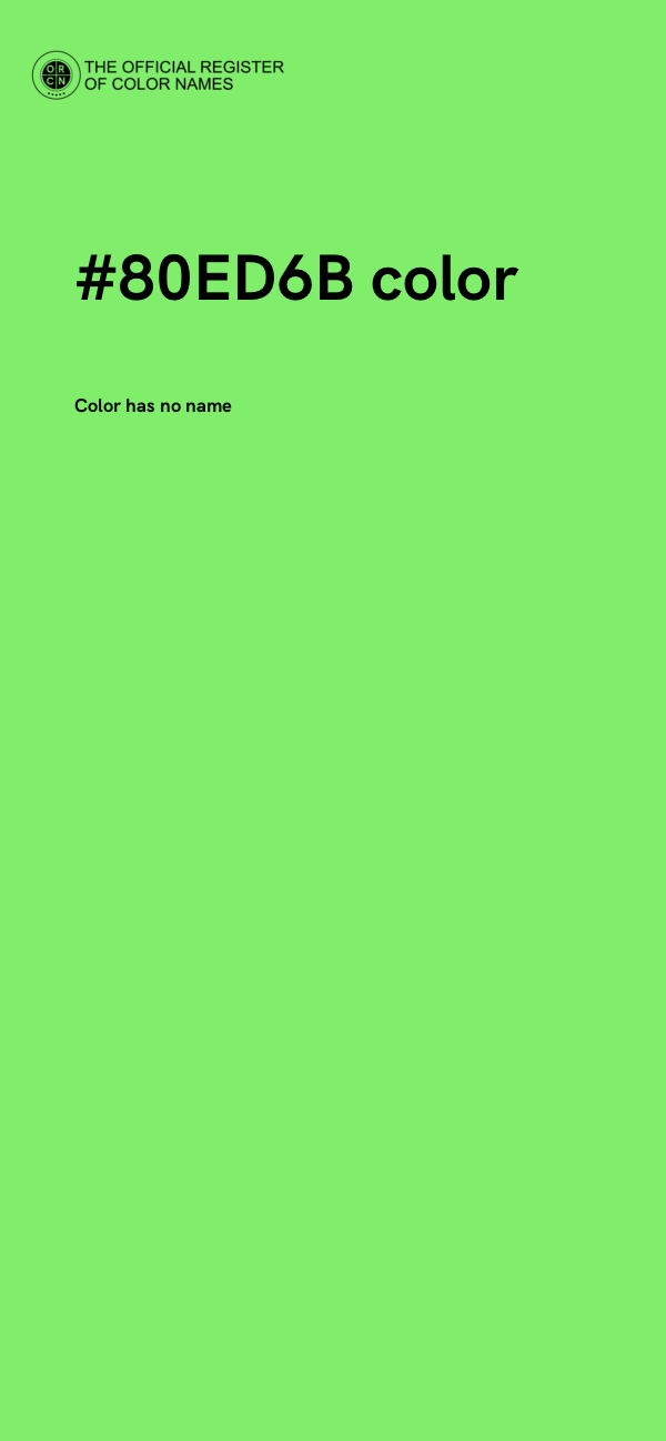 #80ED6B color image