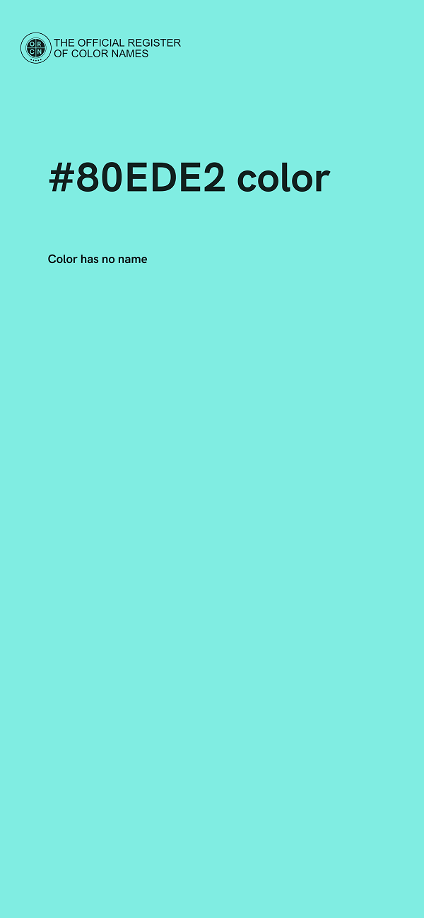 #80EDE2 color image