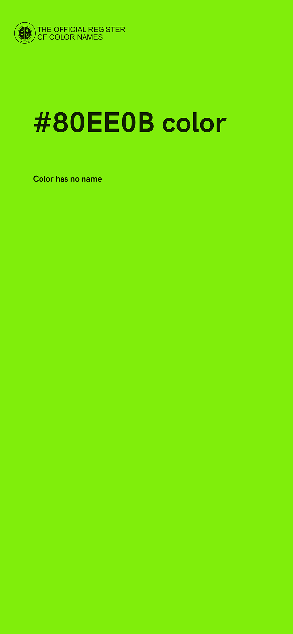 #80EE0B color image