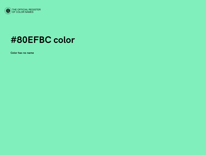 #80EFBC color image