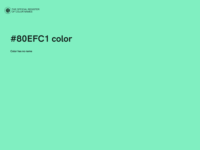 #80EFC1 color image