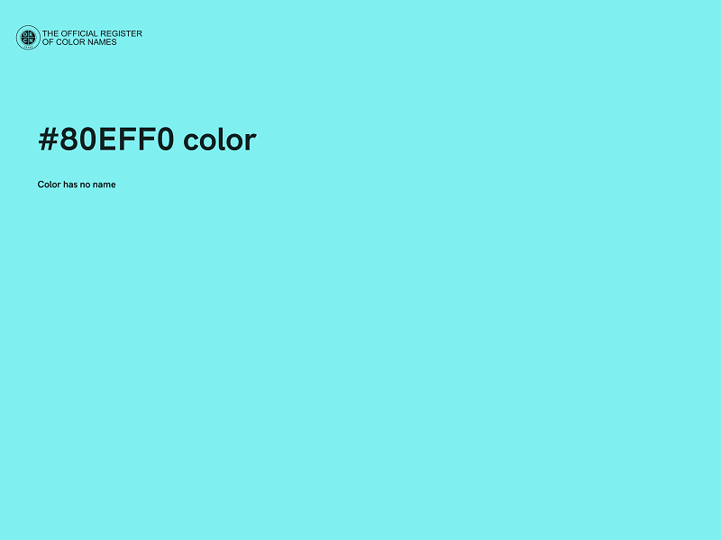 #80EFF0 color image