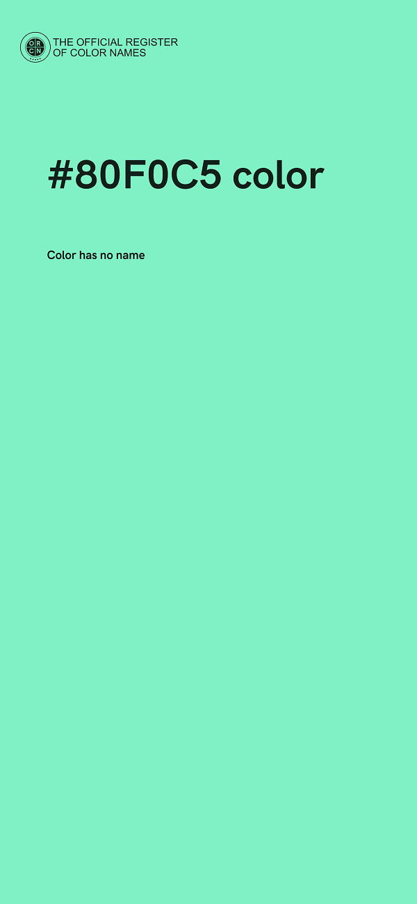 #80F0C5 color image