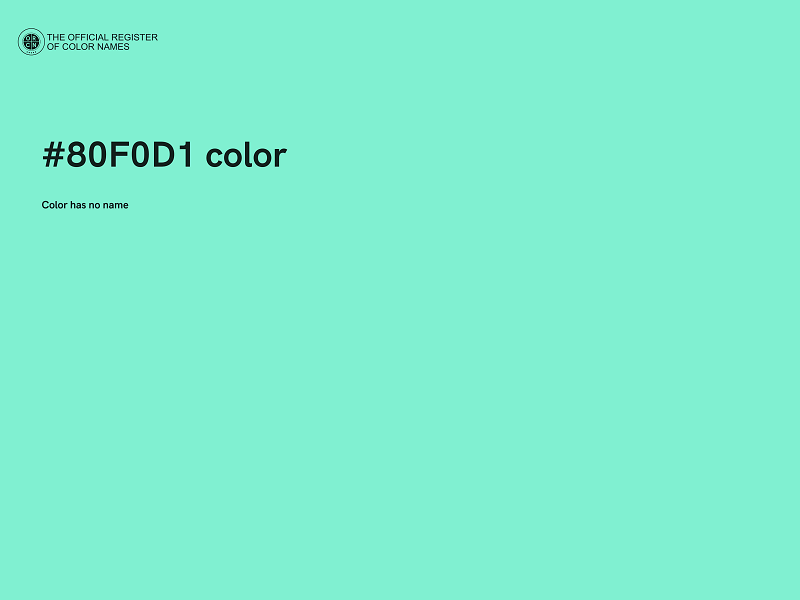 #80F0D1 color image
