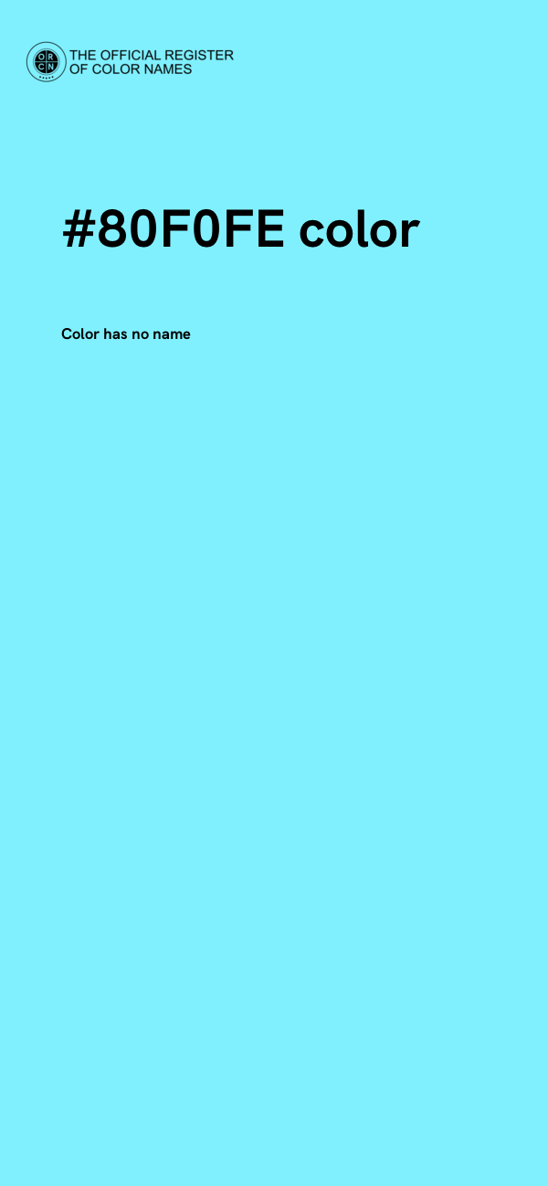 #80F0FE color image