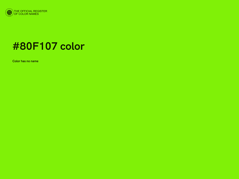 #80F107 color image