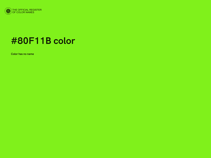 #80F11B color image