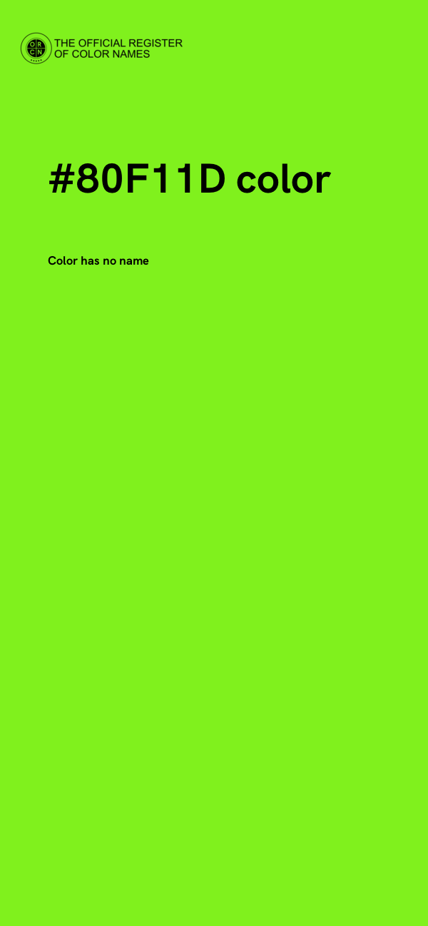 #80F11D color image
