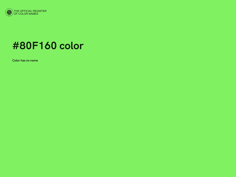 #80F160 color image