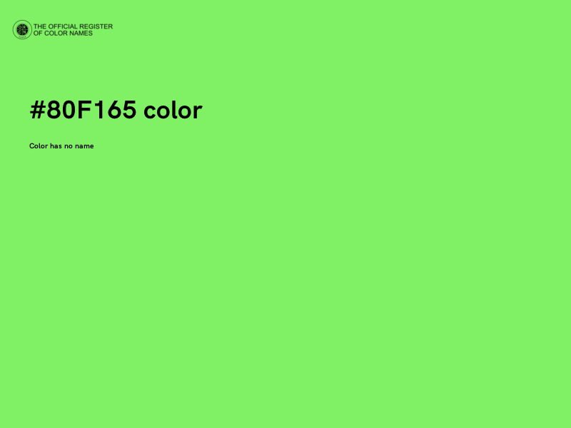 #80F165 color image