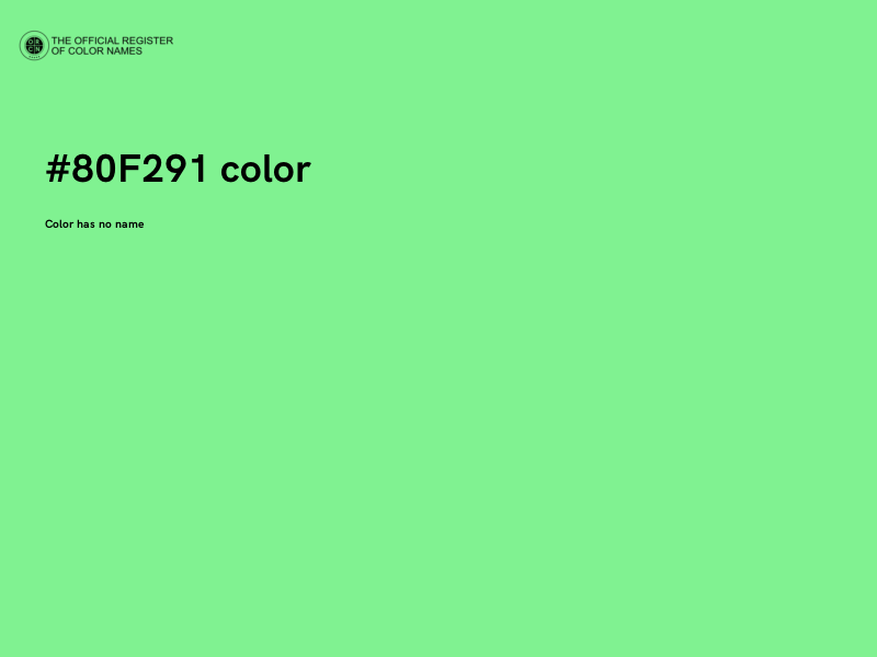 #80F291 color image