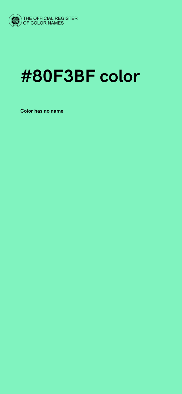 #80F3BF color image