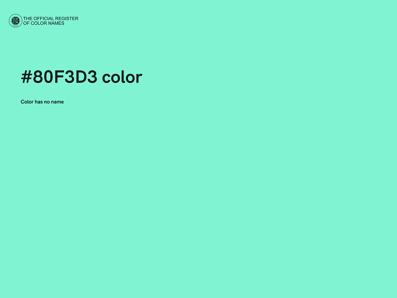 #80F3D3 color image