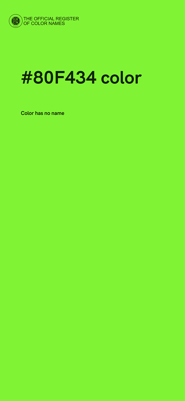 #80F434 color image