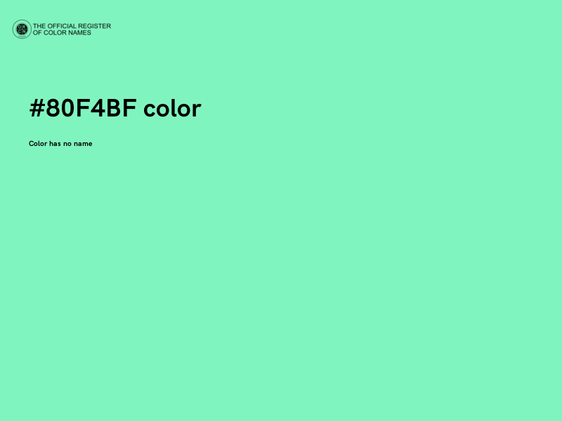 #80F4BF color image