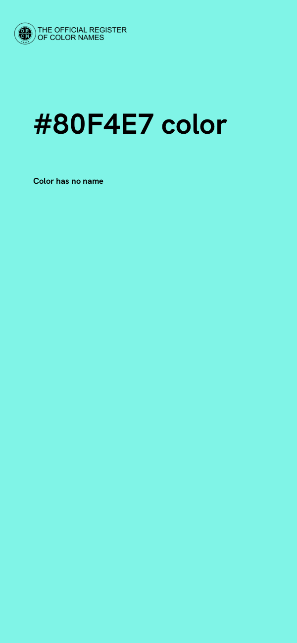 #80F4E7 color image