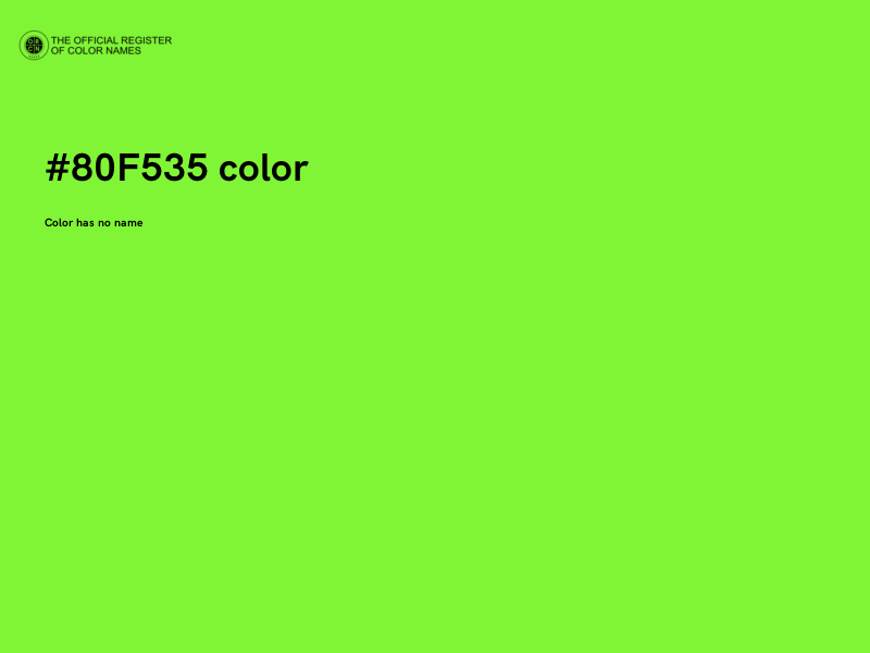 #80F535 color image