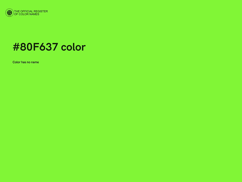 #80F637 color image