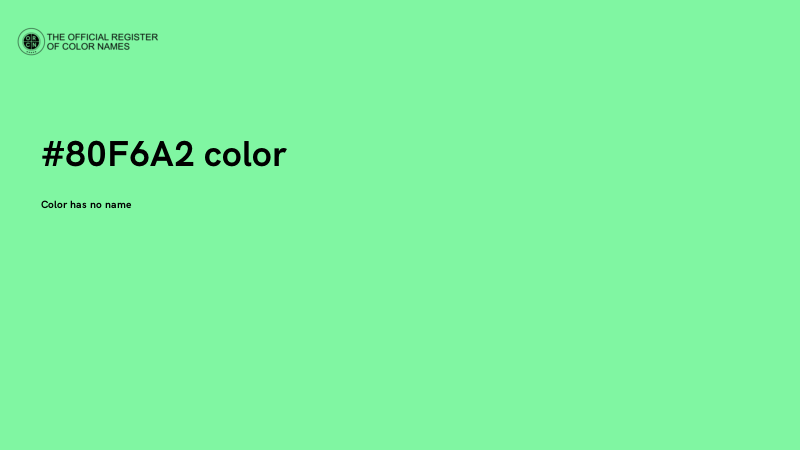 #80F6A2 color image