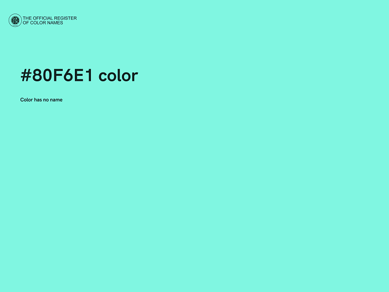 #80F6E1 color image