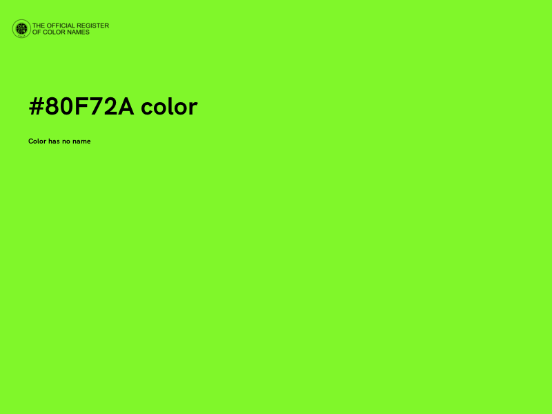 #80F72A color image
