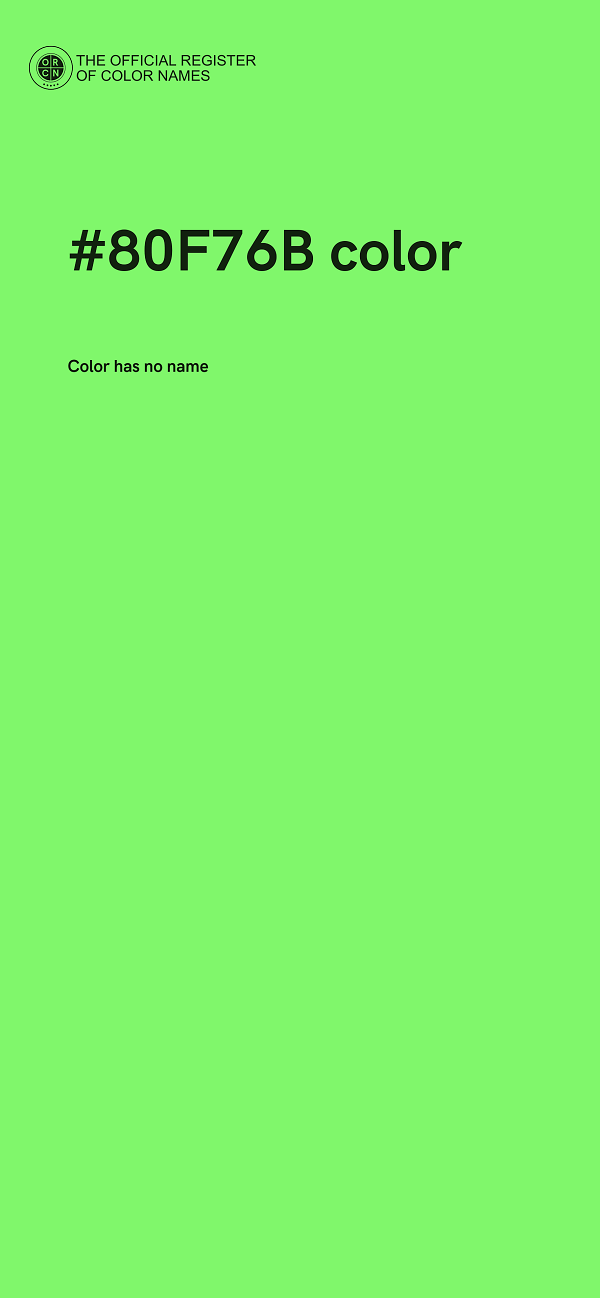 #80F76B color image