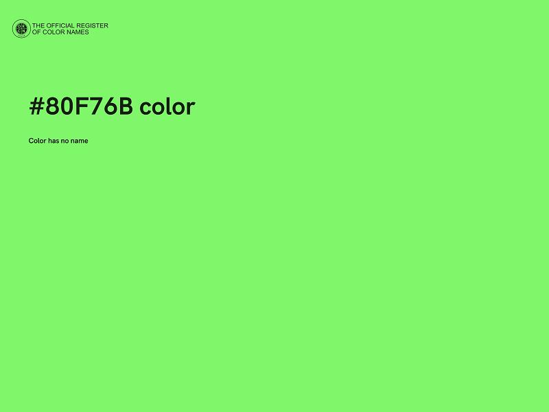 #80F76B color image
