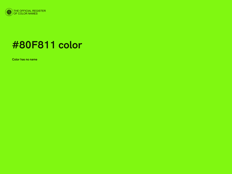 #80F811 color image