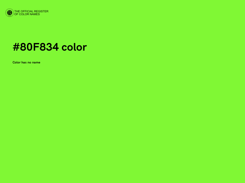 #80F834 color image