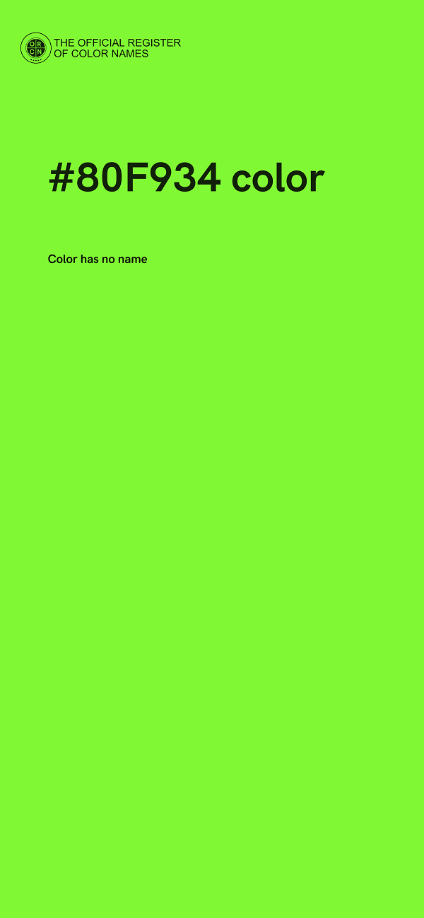 #80F934 color image