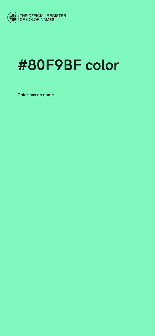 #80F9BF color image