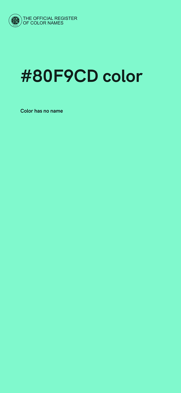 #80F9CD color image