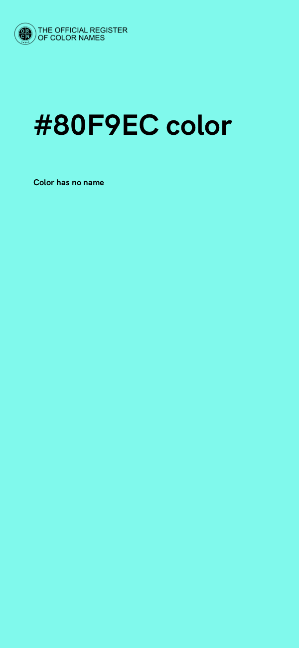 #80F9EC color image