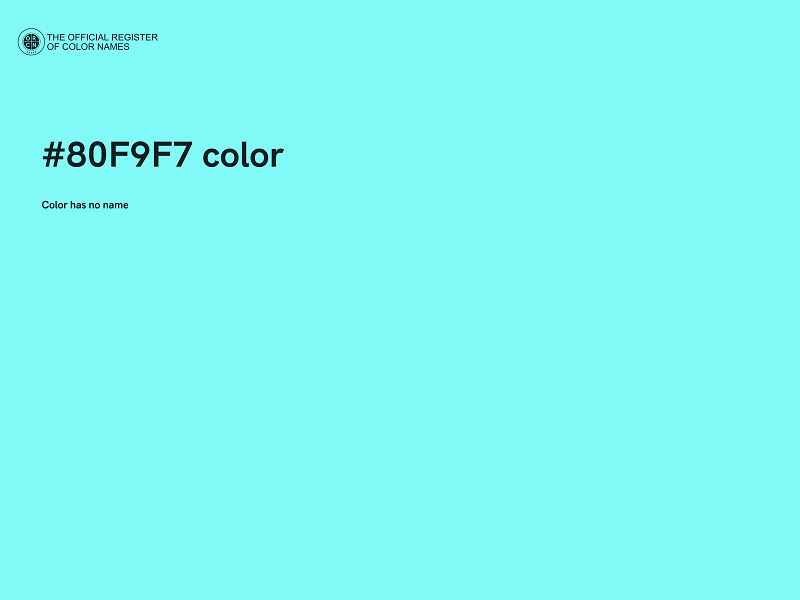 #80F9F7 color image