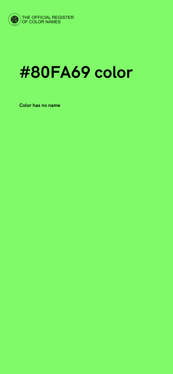 #80FA69 color image