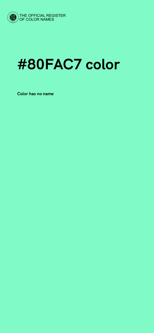 #80FAC7 color image