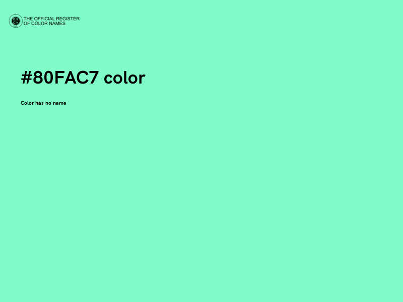 #80FAC7 color image