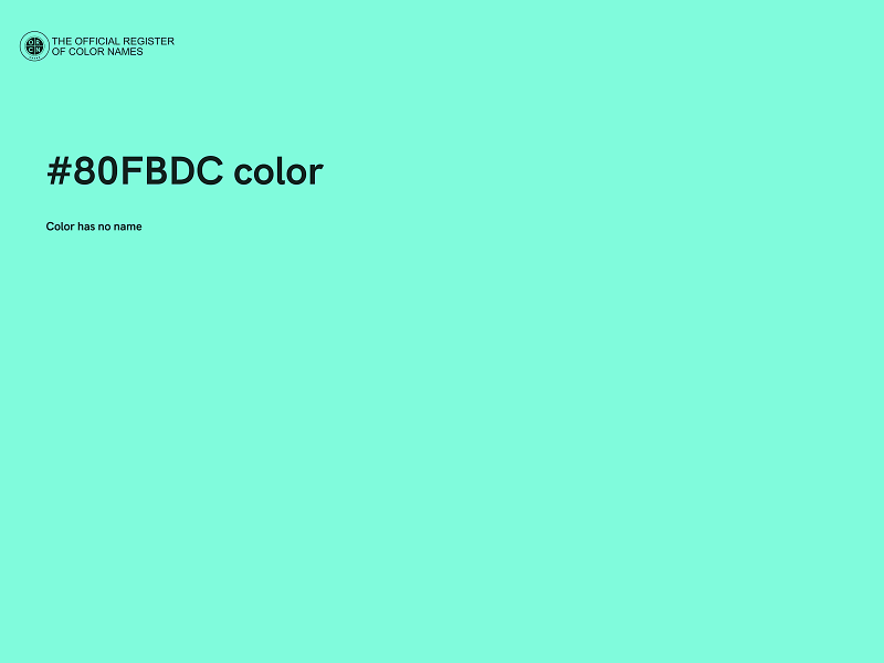 #80FBDC color image