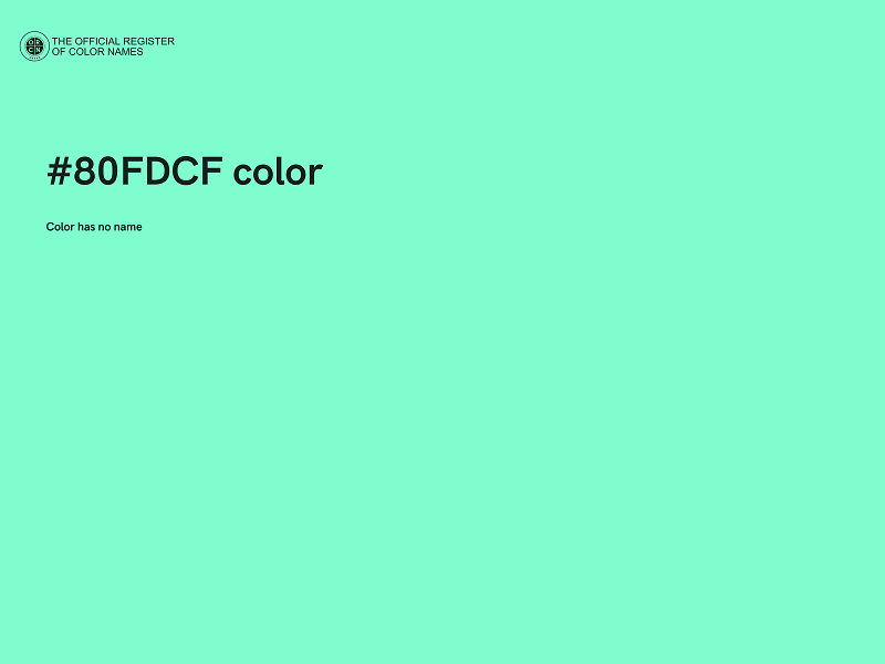 #80FDCF color image