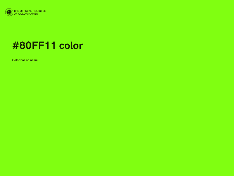 #80FF11 color image