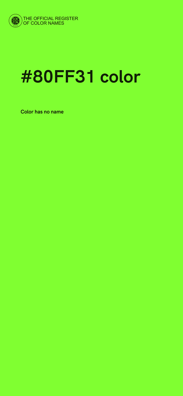 #80FF31 color image