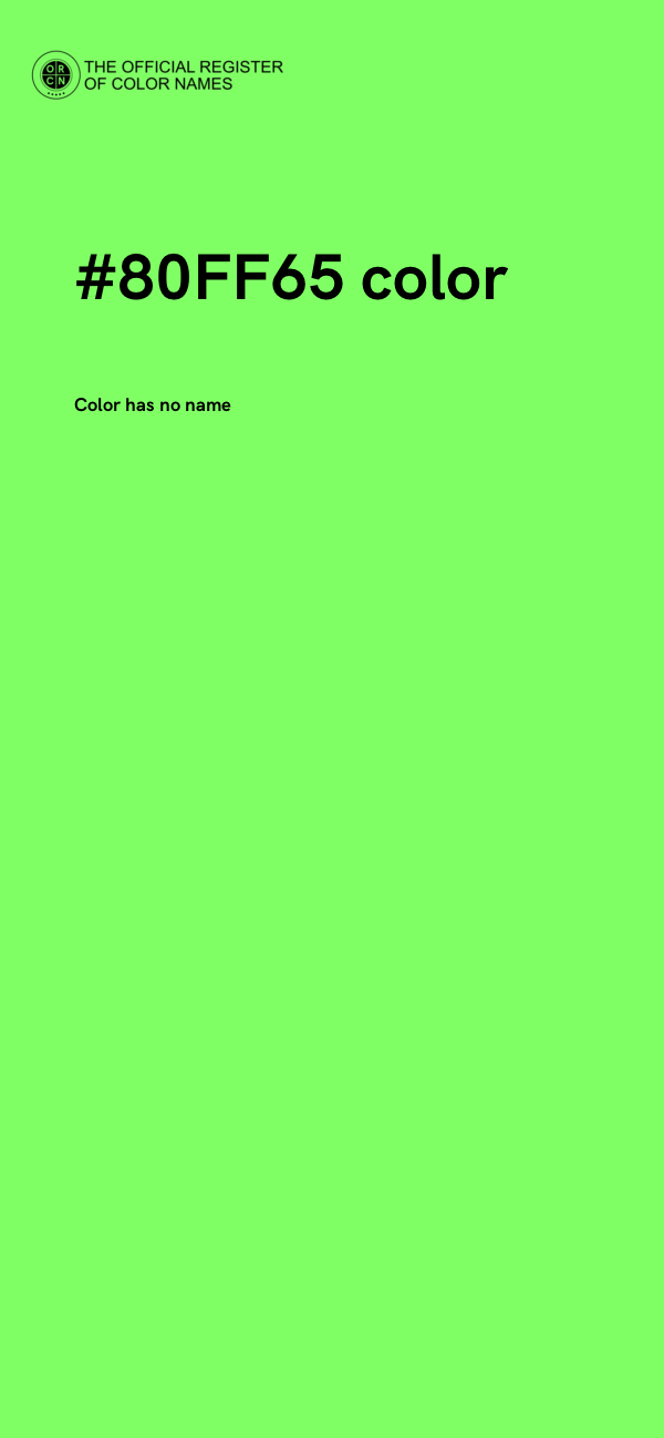 #80FF65 color image