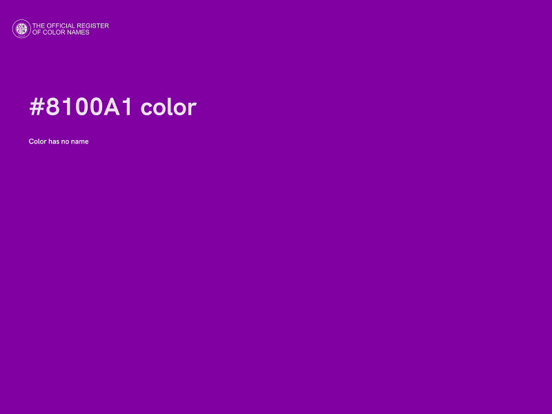 #8100A1 color image