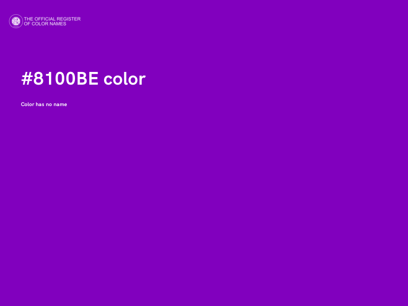 #8100BE color image