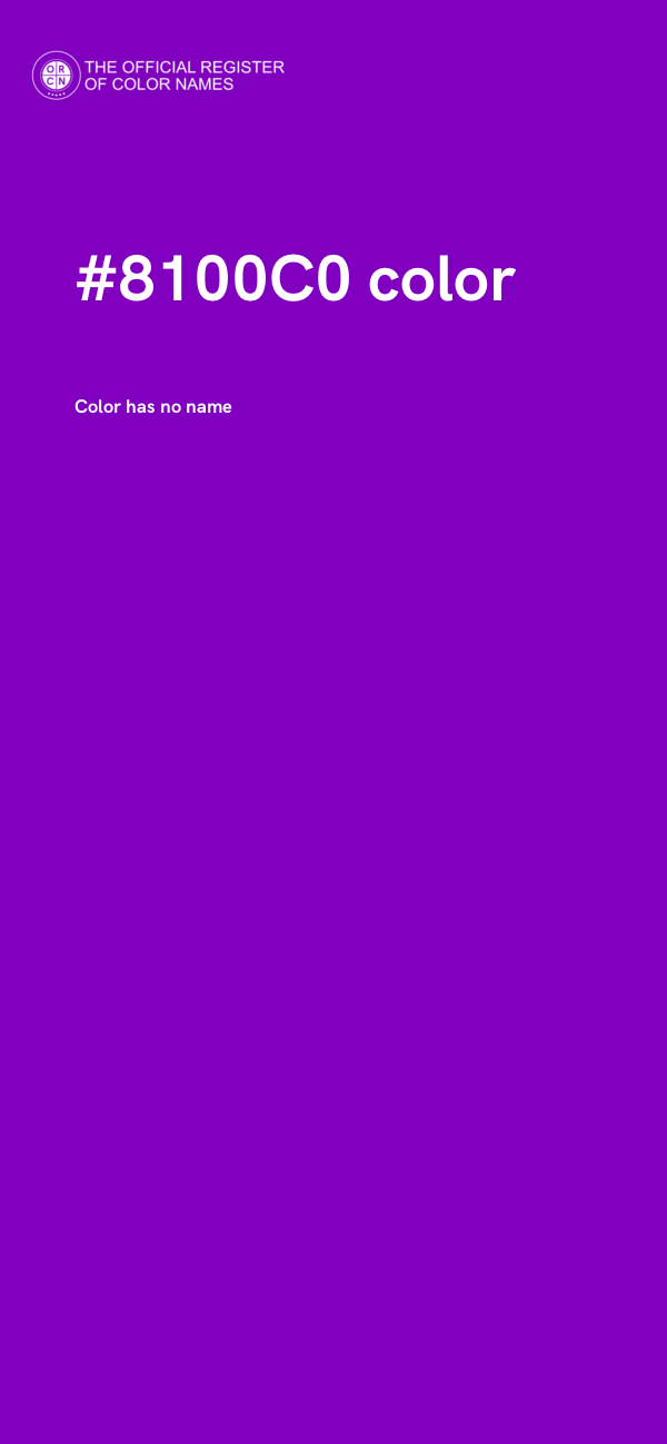 #8100C0 color image