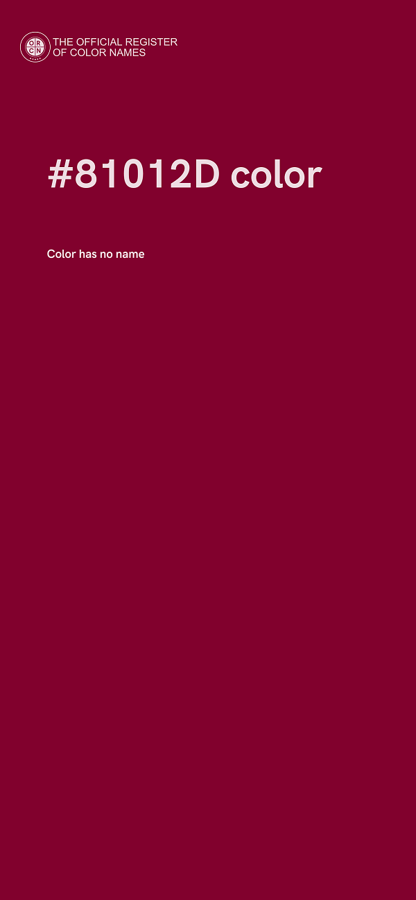 #81012D color image