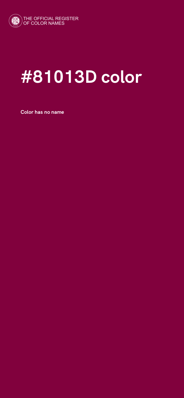 #81013D color image