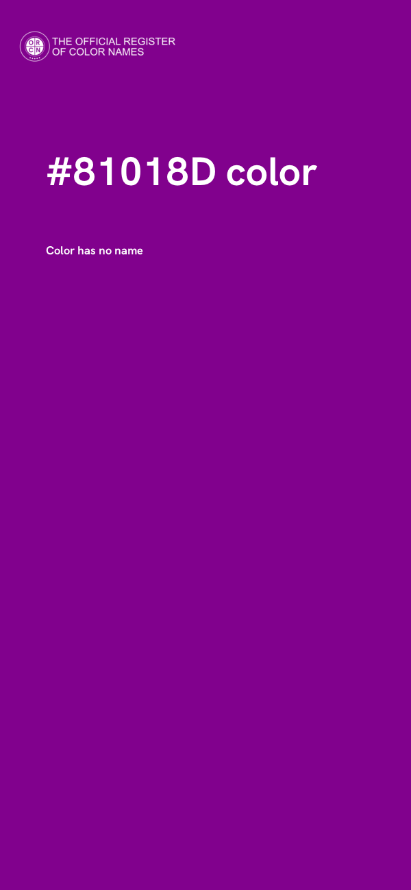 #81018D color image
