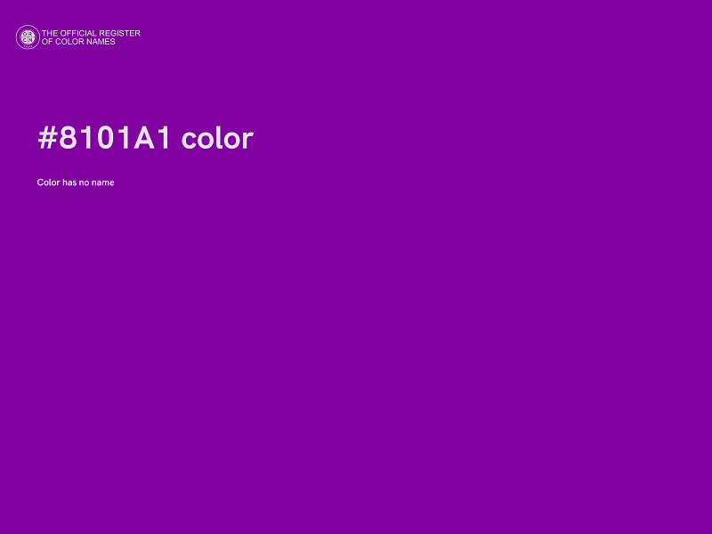 #8101A1 color image