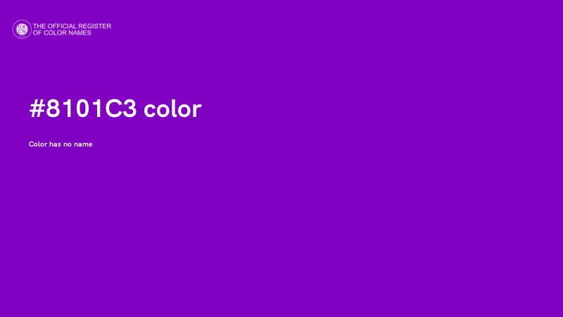 #8101C3 color image